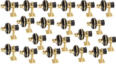 GROWNIX Black Rod Rail Bracket Metal(Pack of 20)