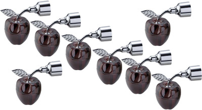 GROWNIX Brown Rod Rail Bracket Metal(Pack of 8)