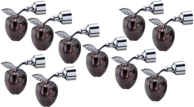 GROWNIX Brown Rod Rail Bracket Metal(Pack of 10)