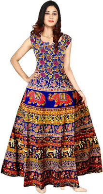 FrionKandy Women Gown Multicolor Maxi/Full Length Dress