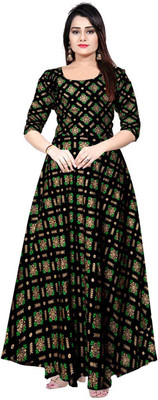 JWF Women Maxi Multicolor Full Length Dress