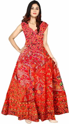 FrionKandy Women Fit and Flare Multicolor Dress