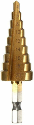 Rangwell HSS Steel Bit Set Hex Titanium Coated Spiral Grooved Drill Hole Cutter 4-20mm 4-20mm