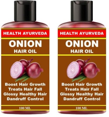 Health Ayurveda ONION Herbal Hair oil- For Hair Regrowth Hair Oil(200 ml)