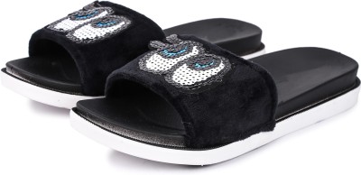 Brauch Women Slides(Black , 3)