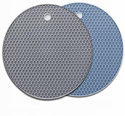 SEASPIRIT Grey, Blue Silicon Kitchen Linen Set(Pack of 2)