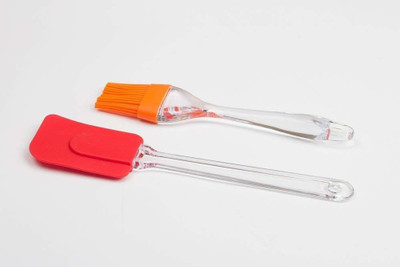 shreeji creation Combo of Silicon Oil Brush and Spatula for Smart Kitchen Kitchen Tool Set(Brush, Spatula)