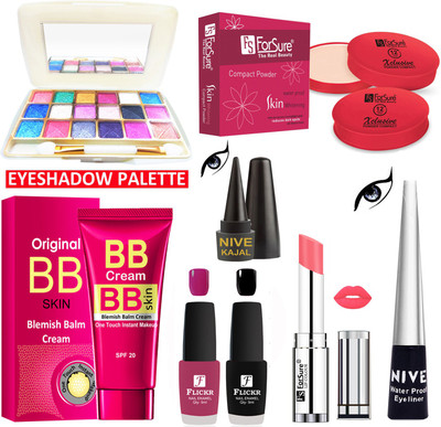 ForSure Premium Makeup Kit Of 8 Items 01022078(Pack of 8)