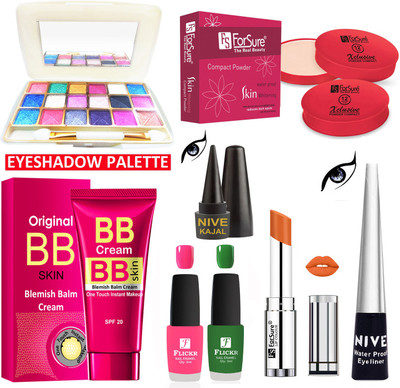 ForSure Premium Makeup Kit Of 8 Items 01022021(Pack of 8)