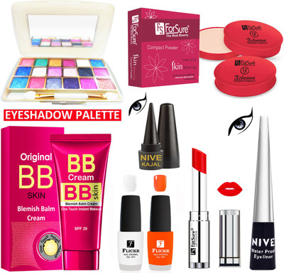ForSure Premium Makeup Kit Of 8 Items 01022038(Pack of 8)