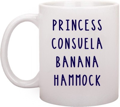 RADANYA Princess Consuela Banana Hammock Funny Ceramic Coffee Coffees Tea Cup Fun Novelty Gift 11 oz Ceramic Coffee Mug(350 ml)