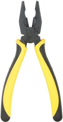 shree jala sai   Sturdy Steel Combination Plier Double Color Sleeve (Yellow and Black) 8'' Lineman Plier(Length : 8 inch)