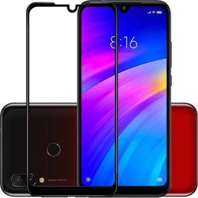 HOBBYTRONICS Edge To Edge Tempered Glass for MI REDMI 7(Pack of 1)