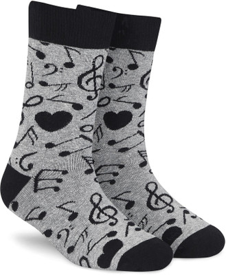 Dynamocks Men & Women Printed Mid-Calf/Crew