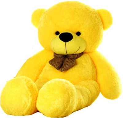 Omex TEDDY BEAR 3 Feet Stuffed Spongy Hugable Cute Teddy Bear Cuddles Soft Toy For Kids Birthday / Girls Lovable Special Gift High Quality (Yellow Color) - 91 cm (Yellow) - 91 cm  (Yellow)  - 91 cm(Yellow)