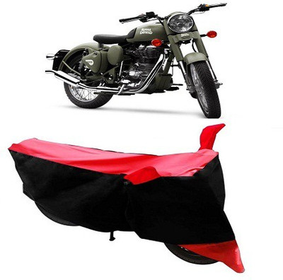 Shree ji traders Two Wheeler Cover for Royal Enfield(Battle Green, Red)