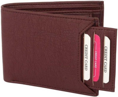 WOODCOCK Men Brown Artificial Leather Wallet(5 Card Slots)