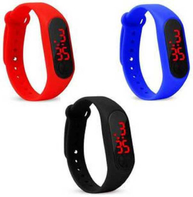 unequetrend digital band Digital Watch Set of 3 perfect Digital led Watch Digital Watch - For Boys & Girls