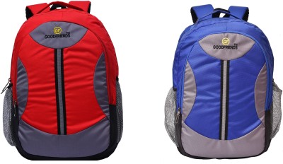 Niavaa backpack college bags Combo 30 L Laptop Backpack(Red, Blue, Grey)
