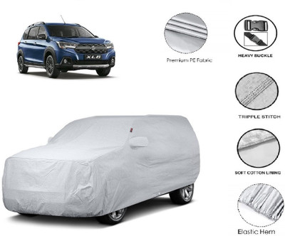 GIFFEN Car Cover For Maruti Suzuki XL6 (With Mirror Pockets)(Silver)