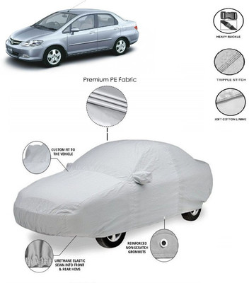 GIFFEN Car Cover For Honda City ZX (With Mirror Pockets)(Silver, For 2005 Models)