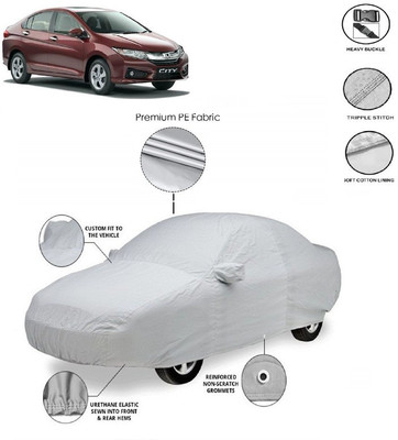 GIFFEN Car Cover For Honda City i-Dtec (With Mirror Pockets)(Silver, For 2005, 2006, 2007, 2008 Models)