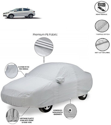 GIFFEN Car Cover For Tata Tigor (With Mirror Pockets)(Silver)