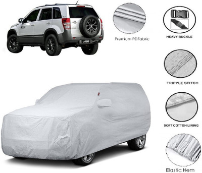 GIFFEN Car Cover For Maruti Suzuki Grand Vitara (With Mirror Pockets)(Silver)