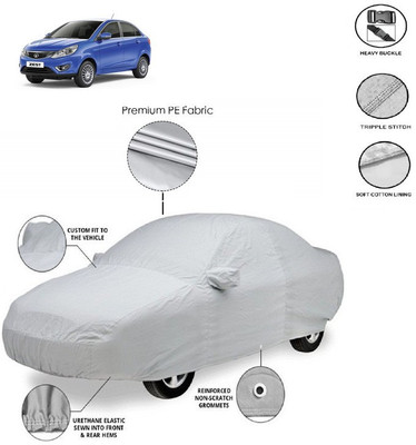 GIFFEN Car Cover For Tata Zest (With Mirror Pockets)(Silver)