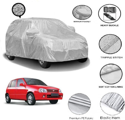 GIFFEN Car Cover For Maruti Suzuki Zen (With Mirror Pockets)(Silver)