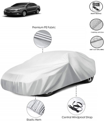 GIFFEN Car Cover For Skoda Rapid (With Mirror Pockets)(Silver)