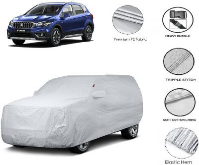 GIFFEN Car Cover For Maruti Suzuki S-Cross (With Mirror Pockets)(Silver)