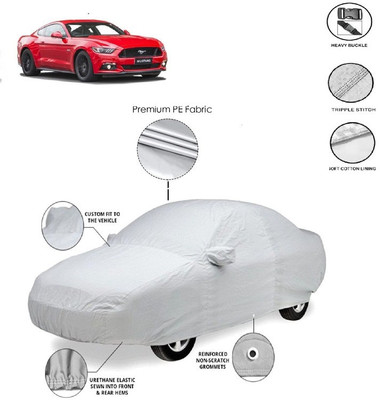 GIFFEN Car Cover For Ford Mustang (With Mirror Pockets)(Silver)