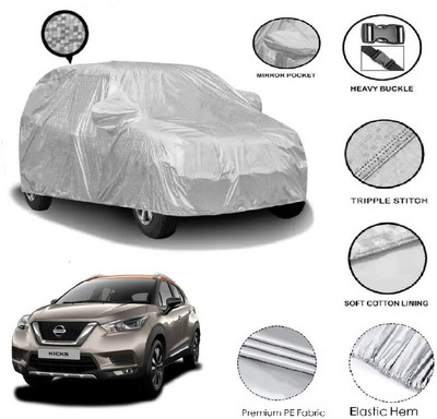GIFFEN Car Cover For Mahindra KUV100 (With Mirror Pockets)(Silver)