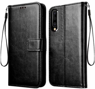 Casesily Flip Cover for Samsung Galaxy A50s Leather Wallet Case(Black, Cases with Holder, Pack of: 1)
