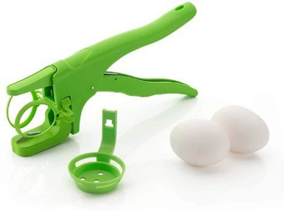 instashop collection egg cracker and egg separators Plastic, Stainless Steel Egg Separator(Green, Pack of 1)