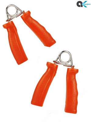 A.K New Solid Plastic Hand Exercise and Fitness Grip Combo Hand Grip/Fitness Grip(Orange)