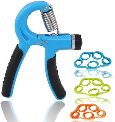 Leosportz Adjustable Hand Grip Strengthener (5-40Kg) - 4 Pack Hand Grip/Fitness Grip(Multicolor)