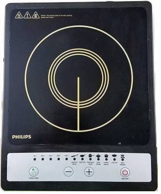 PHILIPS HD-4920 1500-Watt Induction Cooktop (Black, Push Button) Induction Cooktop  (Black, Push Button)