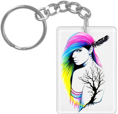 hamsa print world K1074 Key Chain