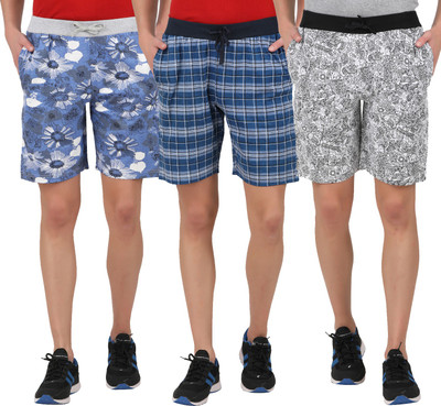CHECKERSBAY Checkered, Printed Men Multicolor Regular Shorts