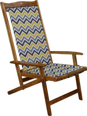 ROYAL BHARAT Solid Wood Living Room Chair(Finish Color - YELLOW-GREY, Pre-assembled)