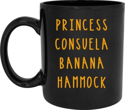 RADANYA Princess Consuela Banana Hammock Funny Ceramic Coffee Coffees Tea Cup Fun Gift 11 oz Ceramic Coffee Mug(350 ml)
