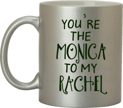 RADANYA Coffee You are the Monica to My RACHEL Coffee Tea Cup Funny Words Gift Present Ceramic for Christmas Thanksgiving Festival Friends Gift Present Ceramic Coffee Mug(350 ml)