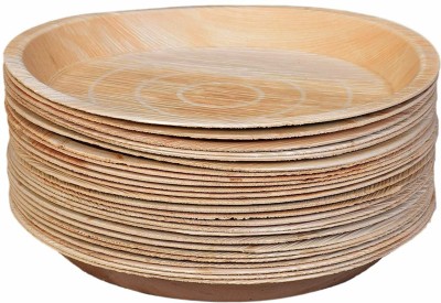 IST Areca Leaf Plate 12 inches x 25 Pcs. Bio degradable. Dinner Plate. Dinner Plate(Pack of 25)