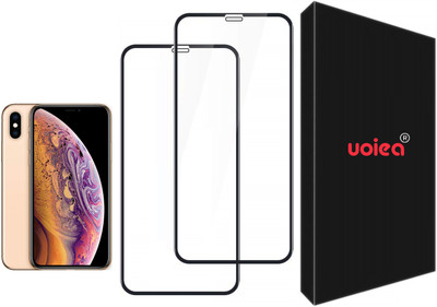 UOIEA Edge To Edge Tempered Glass for Apple iPhone XS(Pack of 2)