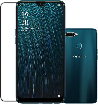 SOMTONE Front and Back Tempered Glass for OPPO A5S(Pack of 1)