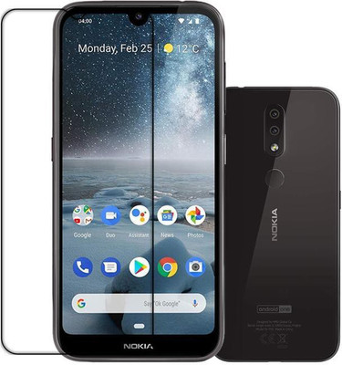 SOMTONE Front and Back Tempered Glass for NOKIA 4.2(Pack of 1)