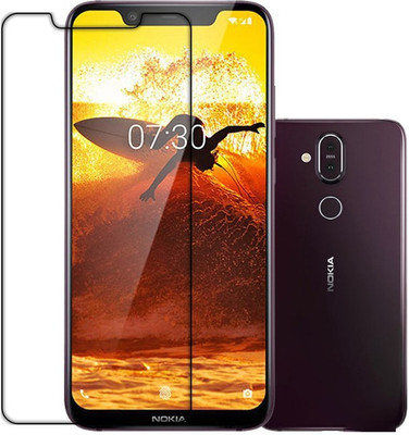 SOMTONE Front and Back Tempered Glass for NOKIA 8.1(Pack of 1)