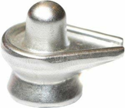 Maharudraastro Parad Shivling for Pooja Home Shiv Lingam Statue, 50gm Decorative Showpiece  -  3.5 cm(Metal, Silver)